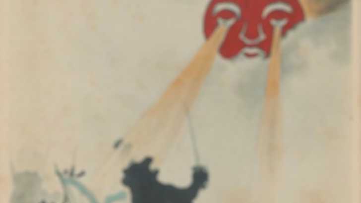海外 日本の日露戦争の絵はがき ロシアの熊 Vs ライジングサン うわー 芸術的だね レーザービームｗｗｗ 実際も大体こんな感じだったな Prizzm